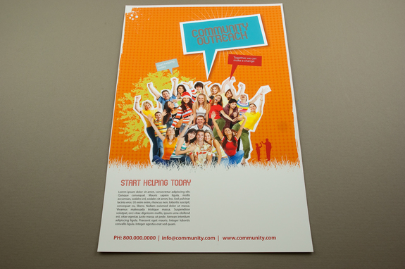 community outreach flyer template inkd