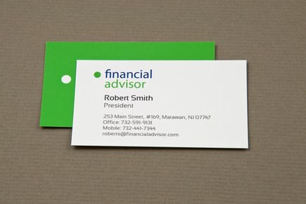 financial advisor business card template