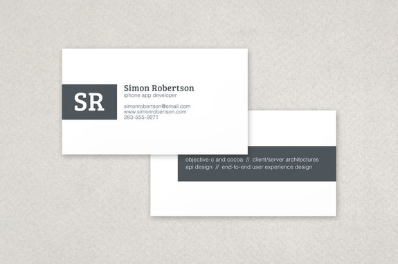 minimalist stripe business card template inkd
