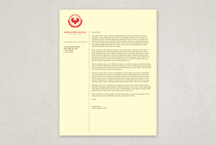 Professional Law Firm Letterhead Template Inkd