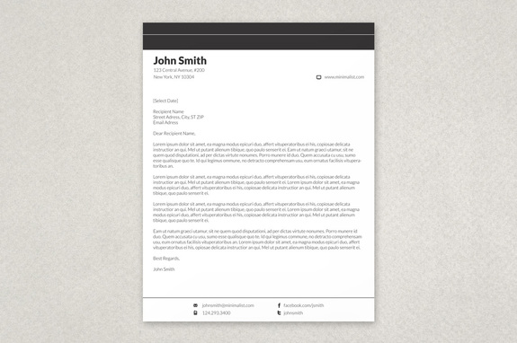 simple letterhead design