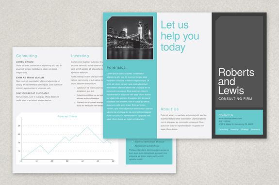 flat design brochure template inkd flyer with flat design