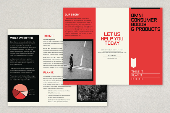 unique bold business brochure
