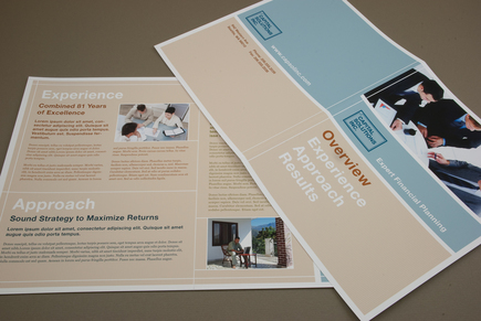 template brochure investment firm