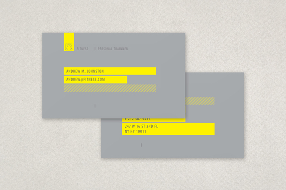 personal trainer business card templates