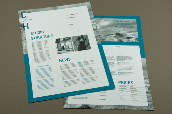 photography studio datasheet template inkd data sheet template