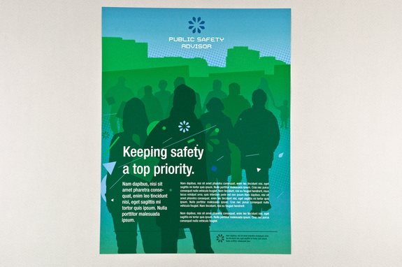 teal public safety flyer template inkd