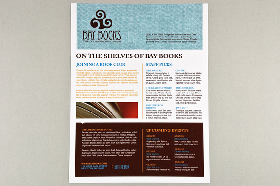 independent bookstore flyer template inkd