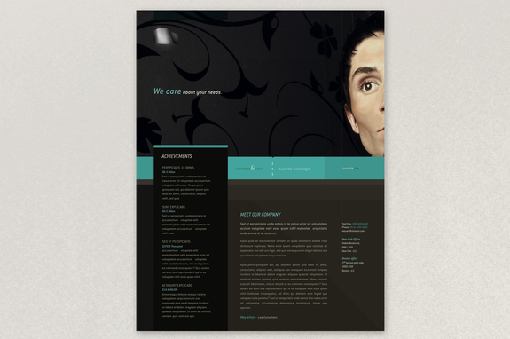 classy law firm flyer template inkd