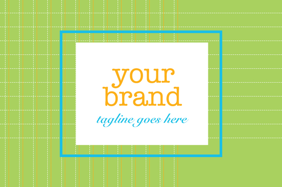 stitched grid logo template inkd