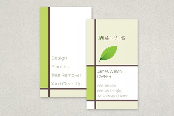 landscape card template