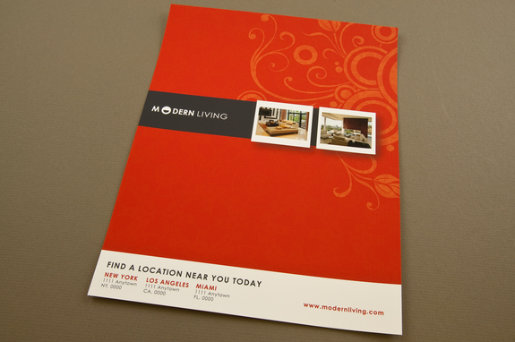 furniture flyer design